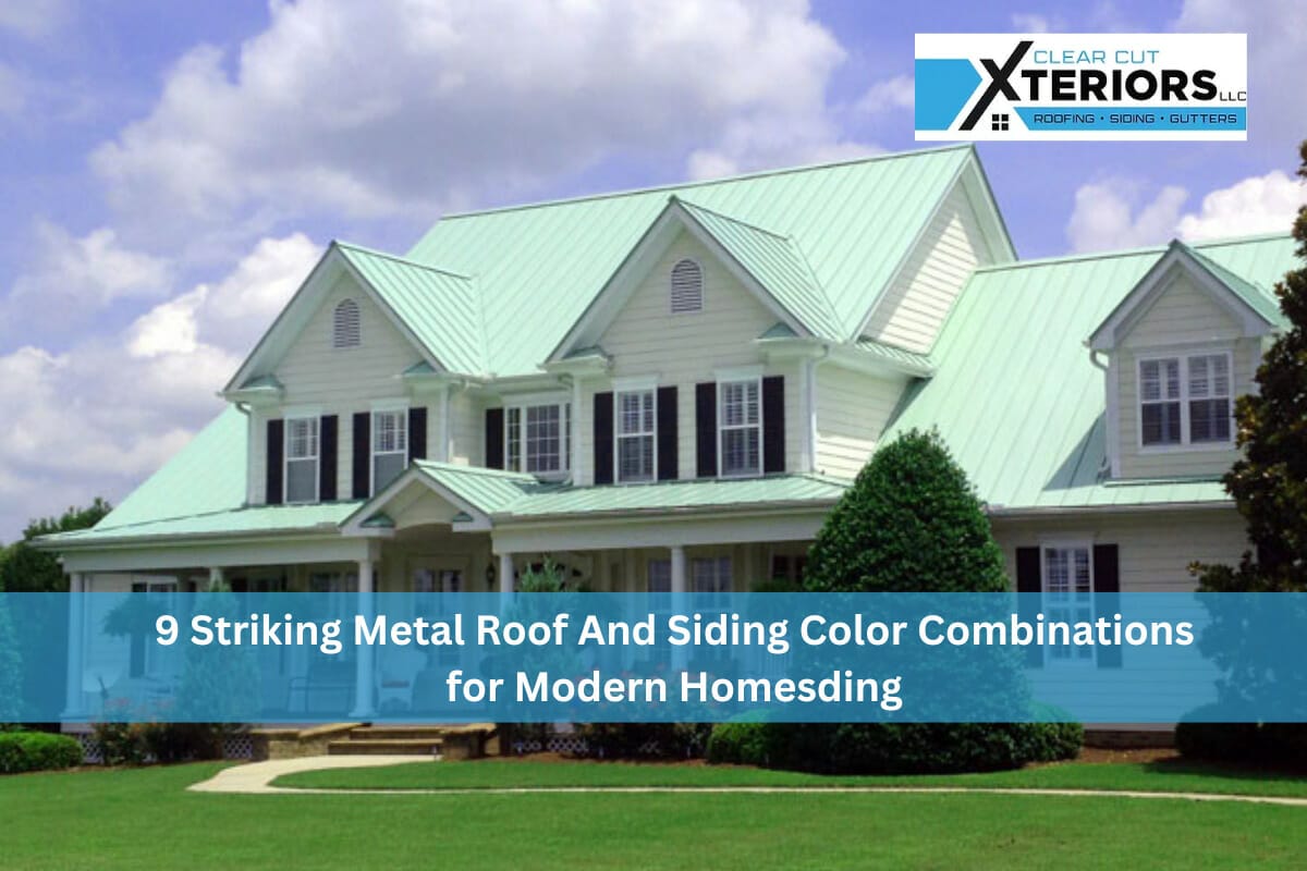 9 Striking Metal Roof And Siding Color Combinations for Modern Homes